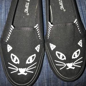 Black cat shoes